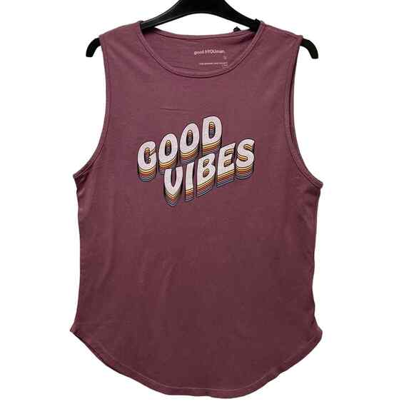 Good hYOUman Good Vibes Tank Top Size Small NWT - Picture 1 of 7